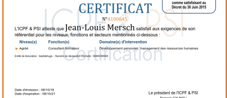 JL MERSCH certifié qualité